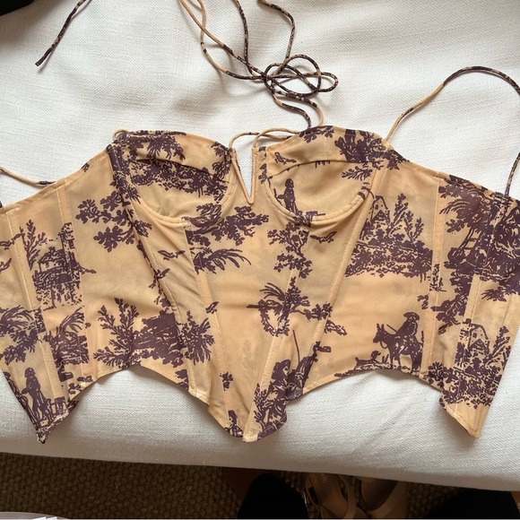 Miaou Aphex Corset in Gold Toile - Picture 6 of 7